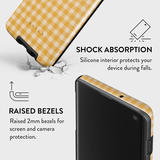 Tuscan Sun - Yellow Plaid Samsung Galaxy S10 Plus Case 8