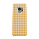 Tuscan Sun - Yellow Plaid Samsung Galaxy S9 Case 1