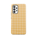Tuscan Sun - Yellow Plaid Samsung Galaxy A73 Case 1