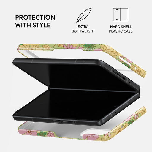 Amalfi Coast - Colorful Floral Samsung Galaxy Z Fold 3 Case 2