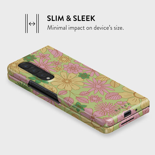 Amalfi Coast - Colorful Floral Samsung Galaxy Z Fold 3 Case 4