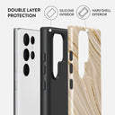 Full Glam - Beige Samsung Galaxy S22 Ultra Case 6