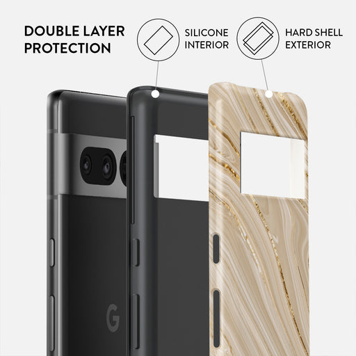 Full Glam - Beige Google Pixel 7 Pro Case 2