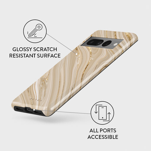 Full Glam - Beige Google Pixel 7 Pro Case 3