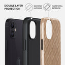 Simply Cream - Quilted iPhone 12 Case 6