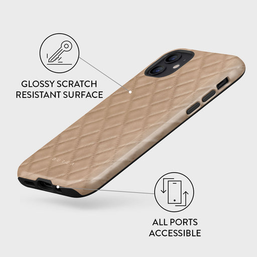 Simply Cream - Quilted iPhone 12 Case 7