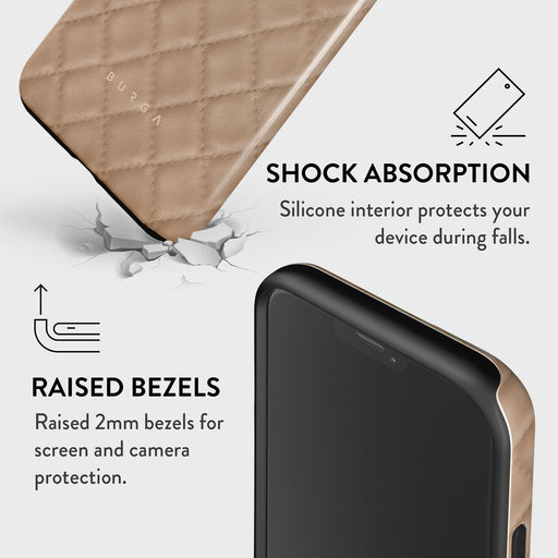 Simply Cream - Quilted iPhone 12 Case 8