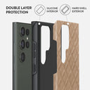 Simply Cream - Quilted Samsung Galaxy S23 Ultra Case 6