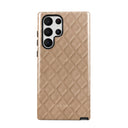 Simply Cream - Quilted Samsung Galaxy S22 Ultra Case 5