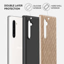 Simply Cream - Quilted Samsung Galaxy Note 10 Case 6