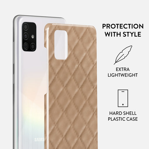 Simply Cream - Quilted Samsung Galaxy A71 4G Case 2