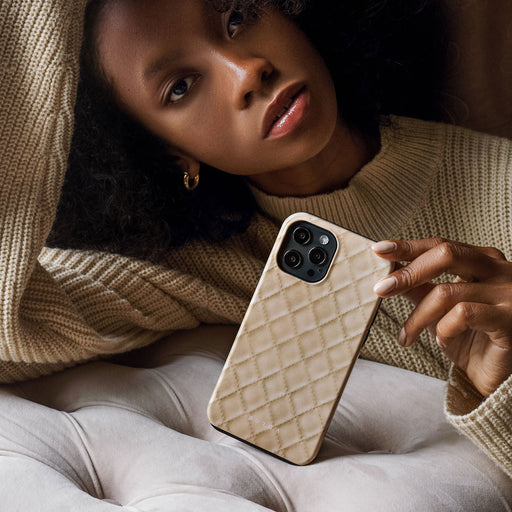 Simply Cream - Quilted Samsung Galaxy A73 Case 6