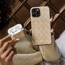 Simply Cream - Quilted Samsung Galaxy A73 Case 7