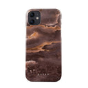 Fire Wood - Brown Marble iPhone 12 Mini Case 1