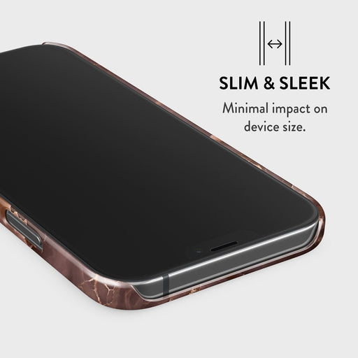 Fire Wood - Brown Marble iPhone 12 Mini Case 4