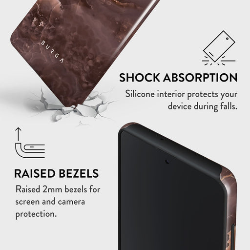 Fire Wood - Brown Marble Samsung Galaxy A51 4G Case 8