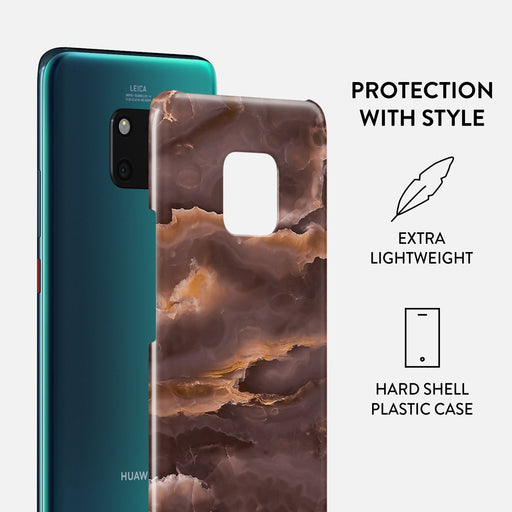 Fire Wood - Brown Marble Huawei Mate 20 Pro Case 2
