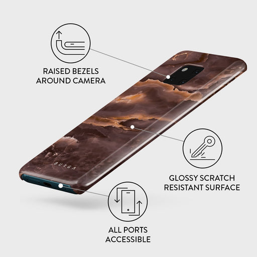 Fire Wood - Brown Marble Huawei Mate 20 Pro Case 3