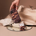 Fire Wood - Brown Marble Samsung Galaxy A51 4G Case 12