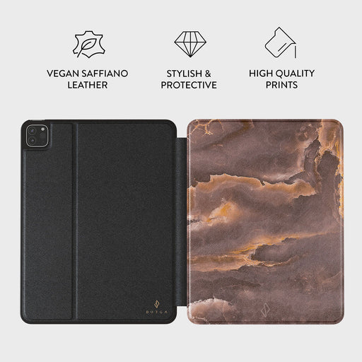 Fire Wood - Brown Marble iPad Pro 11 (2nd/1st Gen) Case 3
