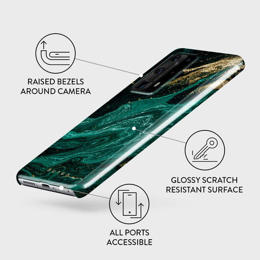 Emerald Pool - Elegant Huawei P40 Pro Plus Case 3