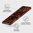 Toasted Chestnut - Brown Samsung Galaxy A21s 4G Case 3