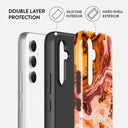 Pumpkin Spice - Orange Samsung Galaxy A54 Case 2