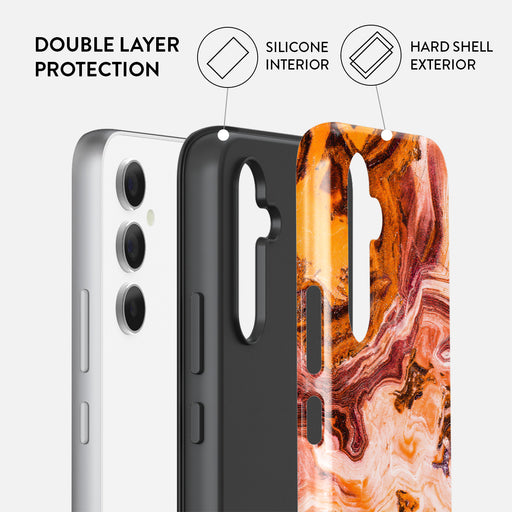 Pumpkin Spice - Orange Samsung Galaxy A54 Case 2