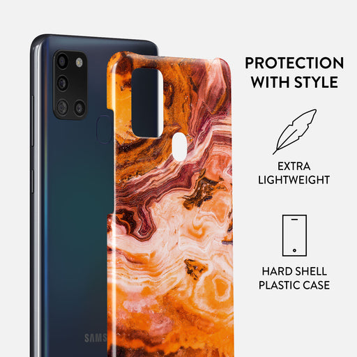 Pumpkin Spice - Orange Samsung Galaxy A21s 4G Case 2
