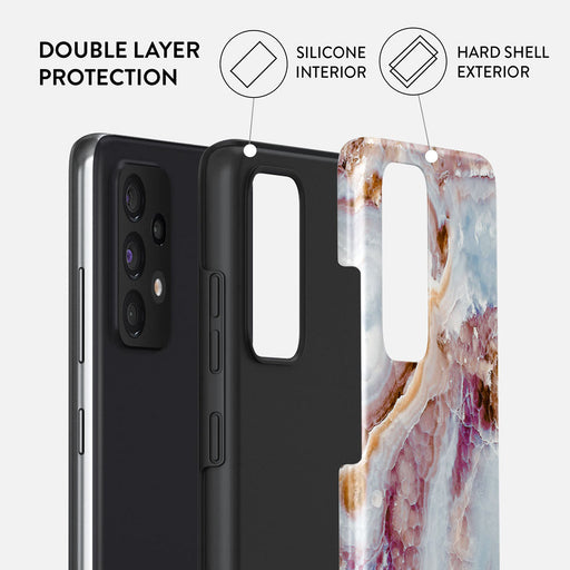 Frozen Leaves - Cute Marble Samsung Galaxy A52 / A52S 4G / 5G Case 6