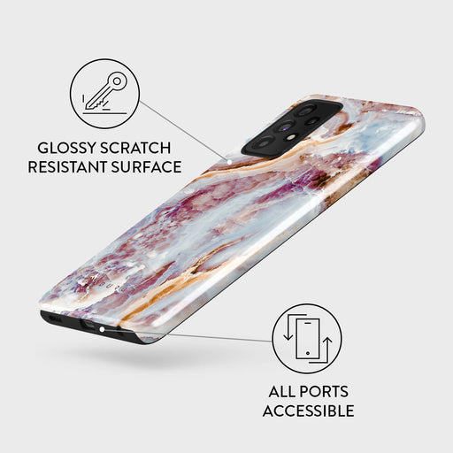 Frozen Leaves - Cute Marble Samsung Galaxy A52 / A52S 4G / 5G Case 7