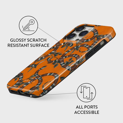 Bitter Apricot - Snake iPhone 14 Pro Max Case 7