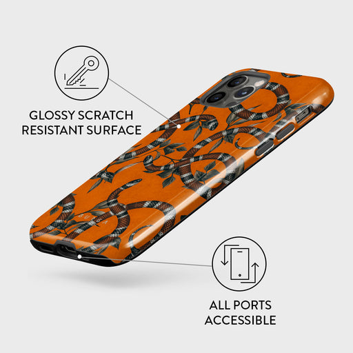 Bitter Apricot - Snake iPhone 12 Pro Case 7