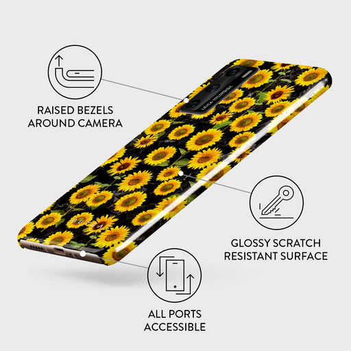 Sunflower Glimmer - Huawei P40 Case 3
