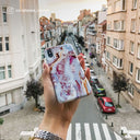 Frozen Leaves - Cute Marble iPhone 14 Case 29