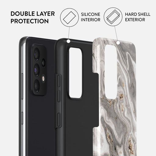 Snowstorm - Grey Marble Samsung Galaxy A52 / A52S 4G / 5G Case 6