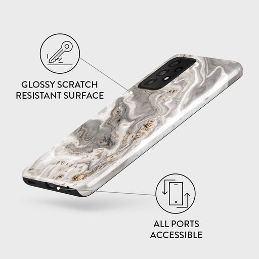 Snowstorm - Grey Marble Samsung Galaxy A52 / A52S 4G / 5G Case 7