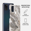 Snowstorm - Grey Marble Samsung Galaxy A21s 4G Case 2