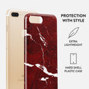 Iconic Red Ruby - Marble iPhone 7 Plus / 8 Plus Case 2