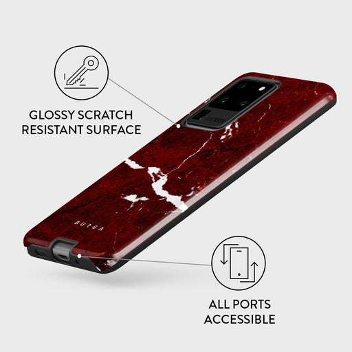 Iconic Red Ruby - Marble Samsung Galaxy S20 Ultra 4G / 5G Case 7