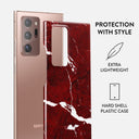 Iconic Red Ruby - Marble Samsung Galaxy Note 20 Ultra 4G / 5G Case 2