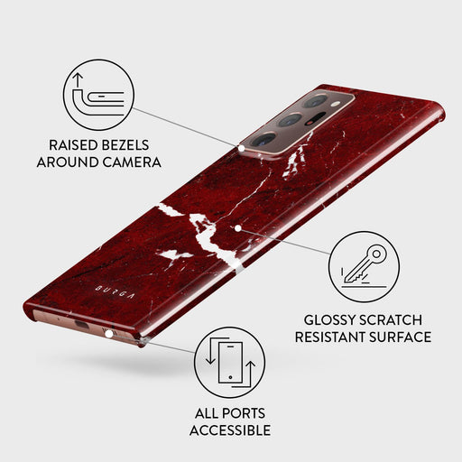 Iconic Red Ruby - Marble Samsung Galaxy Note 20 Ultra 4G / 5G Case 3