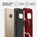 Iconic Red Ruby - Marble Samsung Galaxy S8 Case 6