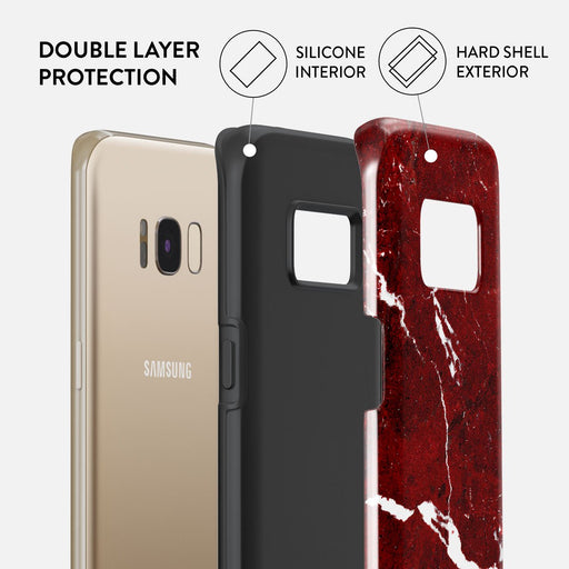 Iconic Red Ruby - Marble Samsung Galaxy S8 Case 6