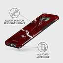 Iconic Red Ruby - Marble Samsung Galaxy S8 Case 7
