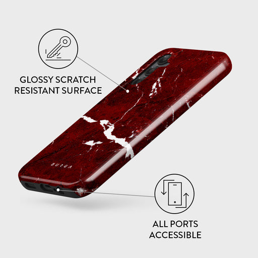 Iconic Red Ruby - Marble Samsung Galaxy A14 5G Case 3