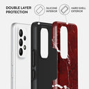 Iconic Red Ruby - Marble Samsung Galaxy A53 Case 2