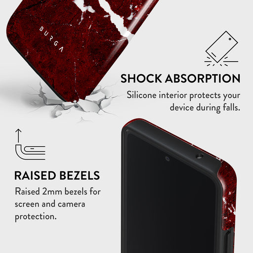 Iconic Red Ruby - Marble Samsung Galaxy A53 Case 4