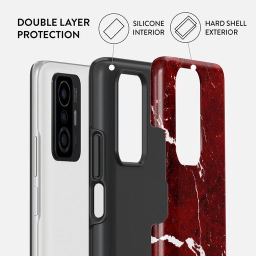 Iconic Red Ruby - Marble Xiaomi 11T / 11T Pro Case 2