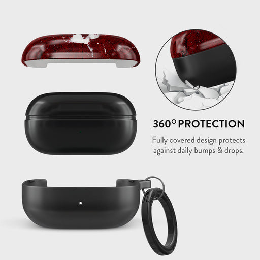 Iconic Red Ruby - Marble Samsung Galaxy Buds Live Case 2